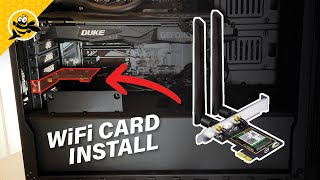 HOW TO INSTALL WiFi 6e Card in Desktop PC OKN AX5400 [upl. by Awad839]