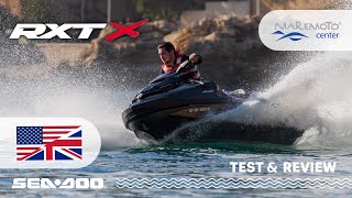 2022 SeaDoo RXT X 300 RS Triple Black Review in English [upl. by Anerev]