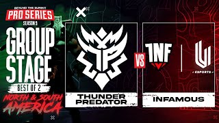 Thunder Predator vs INFUESPORTS Game 1  BTS Pro Series 9 AM Group Stage w Kmart amp ET [upl. by Azmah]