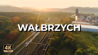 Wałbrzych z drona  Cinematic  LECE W MIASTO™ 4k [upl. by Dulcle]