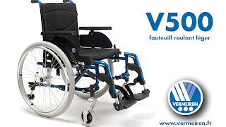 Vermeiren V500 • Fauteuil roulant manuel léger [upl. by Leile]