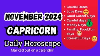 Capricorn November 2024 Horoscope [upl. by Yenmor]