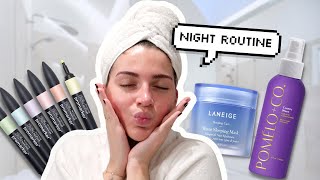 NIGHT ROUTINE ÉTUDIANTE  révisions sport skincare  MarineBny [upl. by Iver]