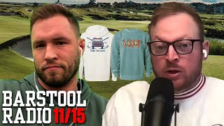 Will Compton and Riggs Fight Over Other Brands Doing Golf at Barstool  Barstool Radio [upl. by Dorris]