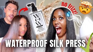 MAKING MY SILK PRESS FRIZZ PROOF TRYING OUT NEW COLORWOW DREAMCOAT EXTRA STRENGTH VIRAL TIKTOK [upl. by Kcirddet965]