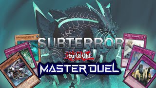 SUBTERROR MASTER DUEL NEGATE  FIELD CONTROL [upl. by Avrom]