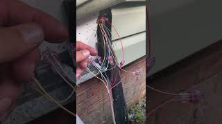 Tip78 How to Splice Thermostat Wire in a Tight Area Against the House [upl. by Yhtorod]