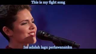 Calysta Bevier  Fight Song Lyric amp Terjemahan AGT2016 [upl. by Dessma668]