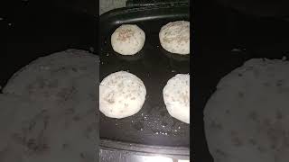 Burger buns w sesame seeds and moringa leaves and banana blossom patties 😋 food snacks shorts [upl. by Deeas]