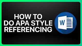 How To Do Apa Style Referencing In Microsoft Word Tutorial [upl. by Shermy371]