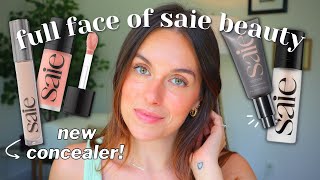 FULL FACE OF SAIE BEAUTY  featuring their NEW concealer [upl. by Ahsyak]