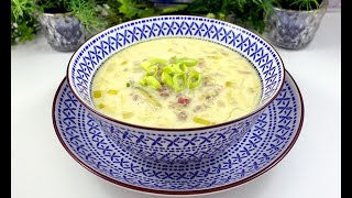 KäseLauchSuppe mit Hackfleisch [upl. by Rombert]