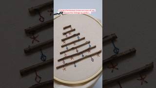 Now you can stitch your own Twig Christmas Tree embroidery handembroidery embroiderydesign [upl. by Baron]