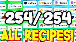 ALL 254 RECIPES FOR AURA CRAFT FREE AURAS  VIP AURAS ROBLOX [upl. by Annalla]