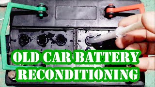 Old Car Battery Reconditioning Maintenance Free Battery [upl. by Martinsen592]