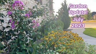 Zone 8B gardeningNative versus Nonnative July 2023 Garden Tour [upl. by Greenes]