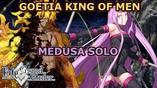 The Final Boss Medusa Solo Goetia King of Men  Solomon FGO NA [upl. by Ahsela]