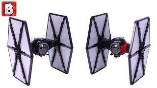 Super Detailed LEGO First Order TIE Fighter MOC Star Wars Custom Build [upl. by Groh641]