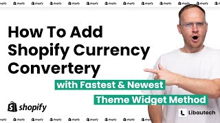 How To Add Shopify Currency Convertery with Fastest amp Newest Theme Widget Method [upl. by Jo-Ann552]