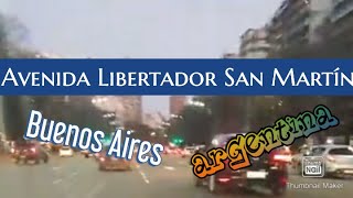 Avenida Libertador  Buenos Aires  Argentina  Driving tour [upl. by Einnej39]