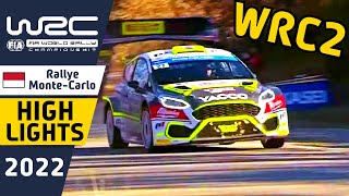 WRC2 Rally Highlights Day 3  WRC Rallye MonteCarlo 2022 [upl. by Jak]