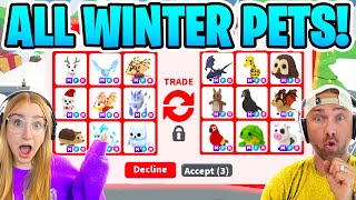 Cammy Trades ALL WINTER Pets In Adopt Me Roblox ☃️ [upl. by Ferde]