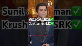 Sunil as Salman✅krushna as SRK✅ kapilsharma netflixindia triptidimri kartikaaryan vidyabalan [upl. by Enimrej]