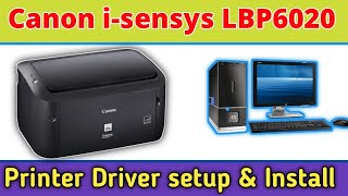 how to download and install canon ISENSYS LBP6020 printer driver on windows 781011 2022 [upl. by Anirod]