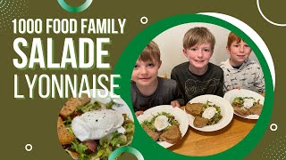 🇫🇷 American Kids Try Salade Lyonnaise  Food 148 of 1000 [upl. by Tessler]