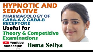 HYPNOTIC AND SEDATIVE  PART1  PHARMACOLOGY OF GABAA amp GABAB RECEPTOR [upl. by Euqinobe840]