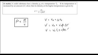 Ejercicio  Variación de la densidad con la temperatura [upl. by Chung]