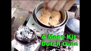 Baking Biscuits In My Inexpensive Mess Kit [upl. by Ahseneuq]