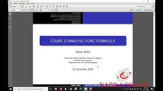 1 Introduction analyse fonctionnelle modélisation EDP  ‏مقدمة عن التحليل الدالي [upl. by Ensoll]