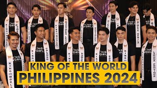 King of the World Philippines 2024 Sashing Ceremony amp Press Presentation [upl. by Shornick]