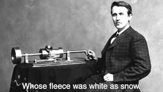 Newly Discovered Thomas Edison 1877 Phonograph Recording FULL VERSION [upl. by Merritt38]