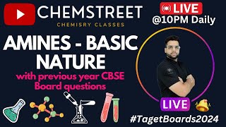 Amines Basic Nature with previous year CBSE Board Questions  Class12th  targetboard12th [upl. by Sucramal355]