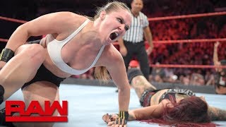 Ronda Rousey vs Ruby Riott Raw Oct 1 2018 [upl. by Haswell]