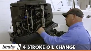 How to Change Engine Oil on FourStroke Outboard [upl. by Mesics203]