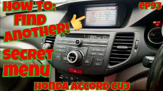 How to find another secret menu honda accord cu3 honda accord secret menuhonda hidden menu [upl. by Chaffin]