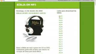 Como baixar a Bíblia em mp3 [upl. by Oguh818]