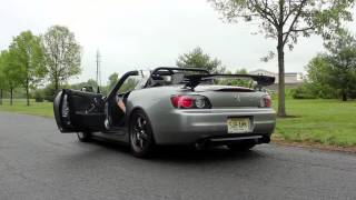 2003 Honda S2000 Amuse Titanium Dual R1 Exhaust [upl. by Arykat]