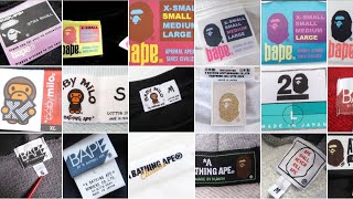 Different Bape Neck tags [upl. by Ailed]