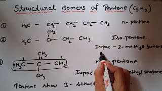 Draw structure isomers of pentane class 11 [upl. by Meil95]