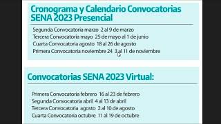 📲 Fechas Inscripciones SENA durante el 2023  Presencial y Virtual 📅 [upl. by Helgeson]