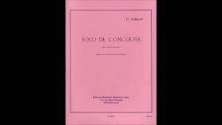 Rabaud  Solo de Concours  for Clarinet and Piano [upl. by Shari]