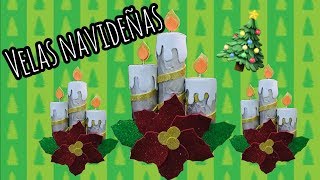 VELAS NAVIDEÑAS CON ROLLOS DE PAPEL [upl. by Johanna]