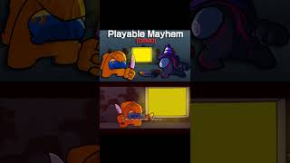 FNF PLAYABLE MAYHEM DEMO shorts impostor amongus [upl. by Eelirak]