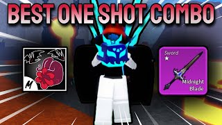 Sanguine Art  Rumble  Midnight Blade  Best One Shot Combo Update 23 Blox Fruits [upl. by Neerbas133]