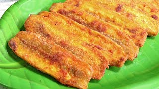 कच्चा केला फ्राय  How to Cook Raw Banana Fry  Kacha kela fry [upl. by Nolyat]