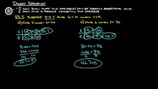 A varies directly with B When A  52 B  91 Find the value of A when B  126 [upl. by Terzas]